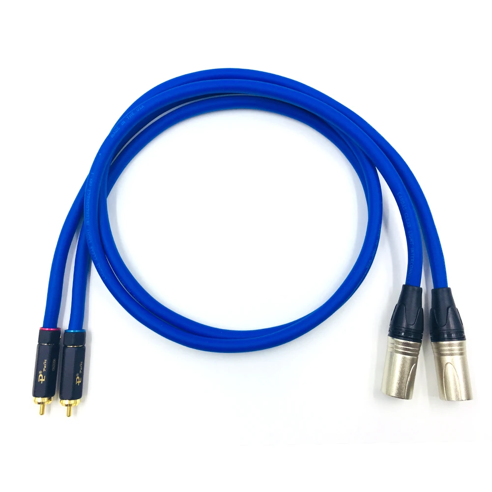 TOP-HiFi คู่ BR-109 RCA ถึง XLR ชายชาย Balacned Audio Interconnect สาย XLR ถึง RCA สาย CARDAS Clear-Light-USA