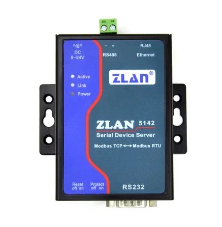 

Normal Multi-host Modbus Gateway ZLAN5142 RS232/485 port Modbus TCP to RTU Converter