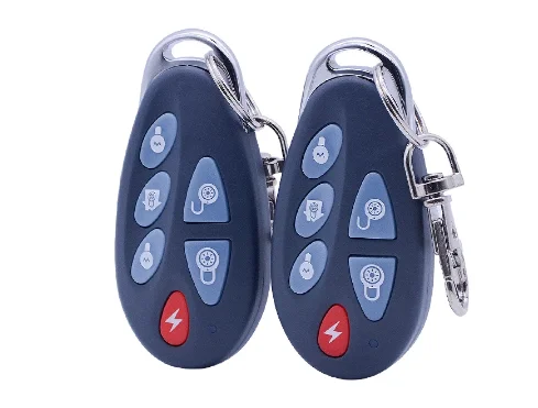 MEIan-Security System Remote Control Key, Keyfob para Alarmes Casa, 6-Button Key, PB-403R