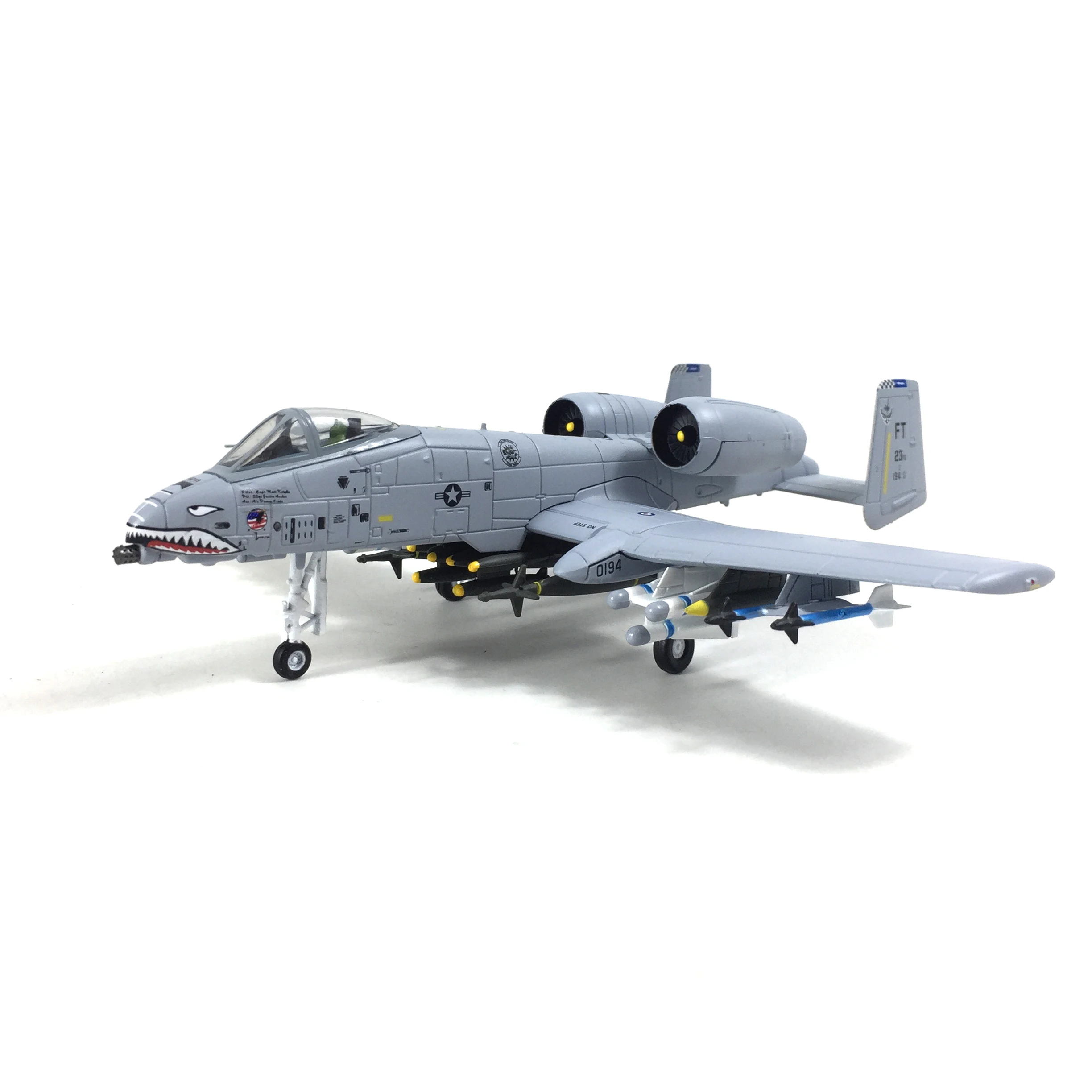 Metal 1:100 A-10 Thunderbolt II Ground Attack Aircraft Plane Model US Air Force Nsmodel