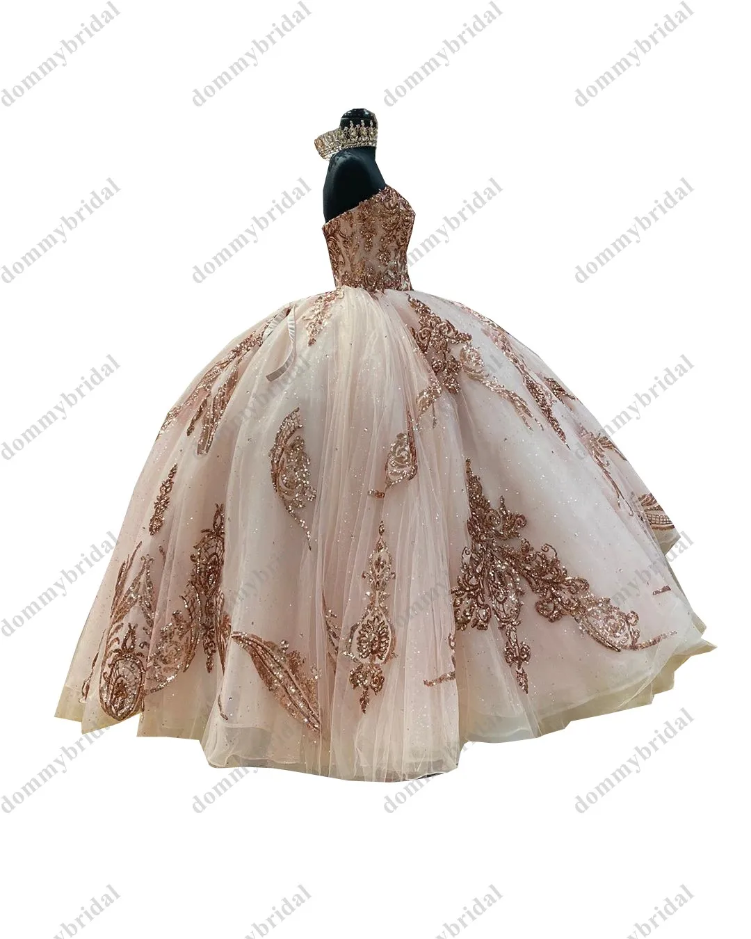 Sang Trọng Hoa Hồng Vàng ĐÍNH HẠT CƯỜM REN THÊU Gia 2023 Quinceanera Vũ Hội Đầm Cúp Chính Thức Charro Đầm Vestido De 15 Anos XV