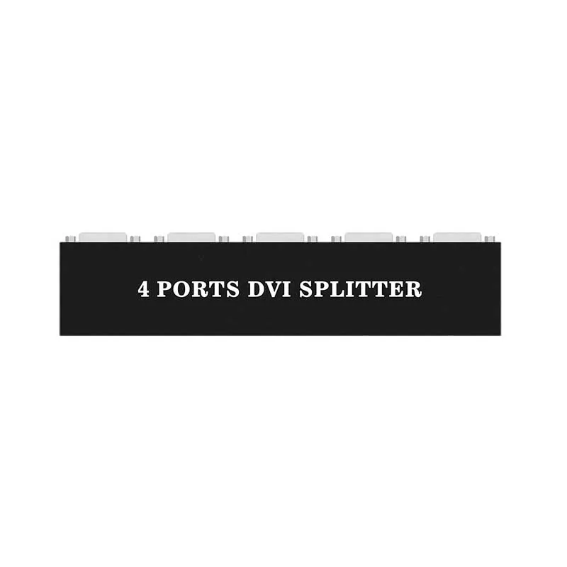 DVI Splitter 1X4 DVI-D 1 In 4 Out  4-Port DVI Distribution Duplicator for projector monitor computer graphic card