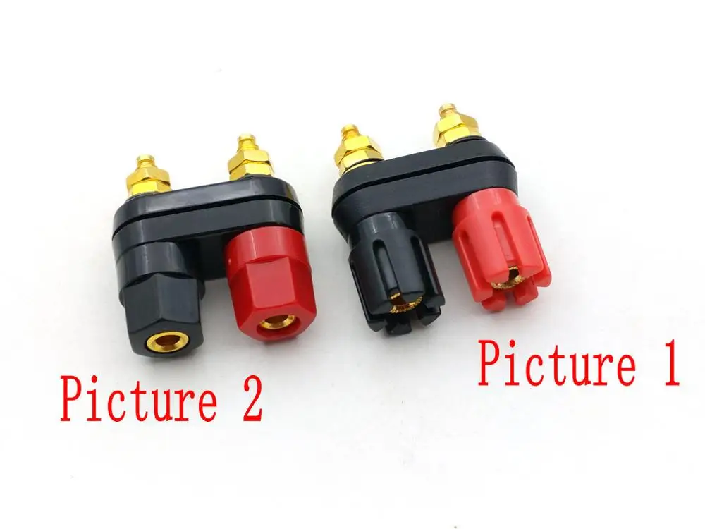 1000pcs  Dual Insulated Binding Terminal Banana Plugs Binding Post in Wire Connectors for 4MM Banana Plug