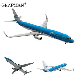 Boeing 737 Aircraft Dutch Airlines 3D Paper Model DIY Puzzle Handmade Origami Toy