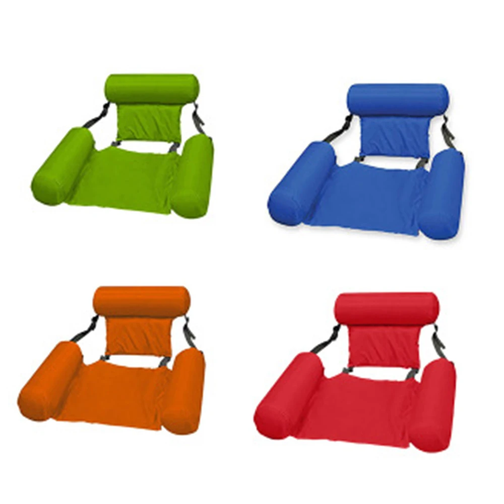 Foldable Water Hammock Recliner for Swimming Pool, Inflatable Mat, Floating Bed, Air Mat, Cushion Water Sleeping Lounger Chair