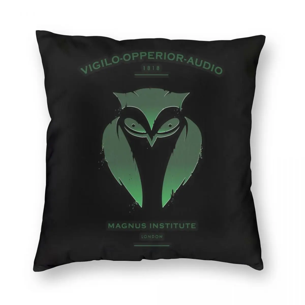 Vigilo Operior Audio Square Pillowcase Polyester Linen Velvet Printed Zip Decor Room Cushion Cover