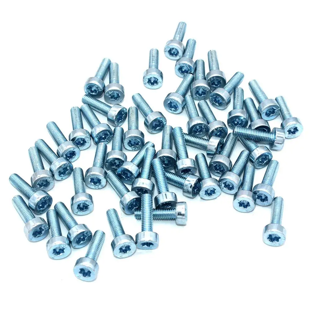 50PK Torx Spline Vặn Ốc Bu Lông T27 M5X18 Phù Hợp Với STIHL Makita Dolmar Bao Cao Su Oleo-Mạc Máy Cưa Xích Cỏ Dại Thần Thực Tử Strimmer 9022 340 1010