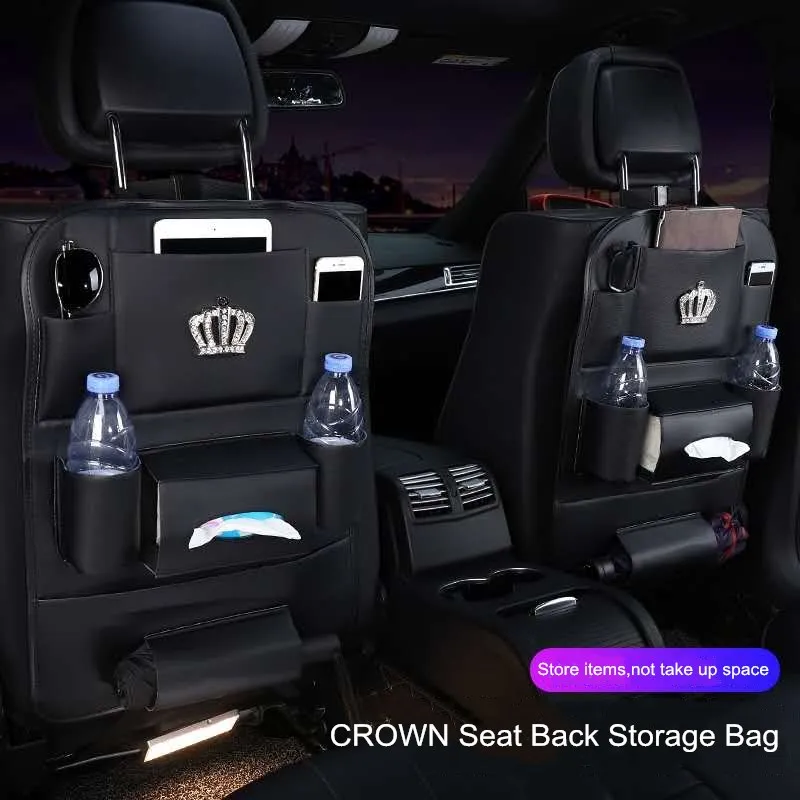 

Car seat back storage bagmulti-functional creative hanging bag mobile phone towel paper car chair back storage bag