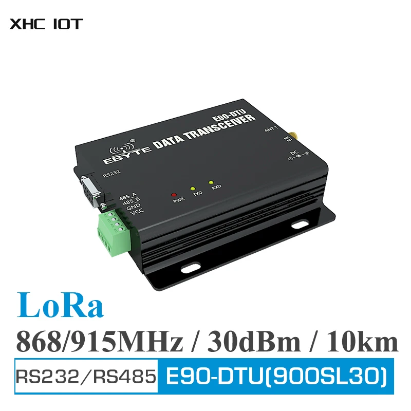 868MHz 915MHz LoRa Relay RS232 RS485 1W Long Range Modbus Transceiver and ReceiverE90-DTU(900SL30) RSSI Wireless RF Transceiver