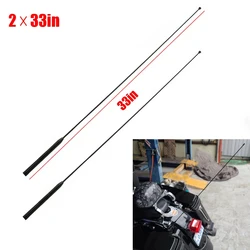 Compatible With Harley Touring Road Street Glide Classic Electra Antenna 2x33'' AM FM Short Wire Motorcycle Antenna Radio Antena