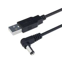 2M DC5.5 * 2.1 kolanko 90 kątowy kabel zasilający USB DC Jack 5.5mm x 2.1mm przewód ładujący