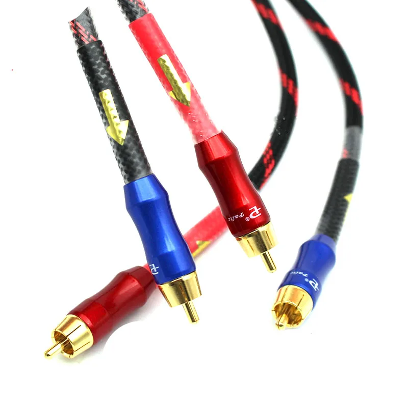 1Pair HIFI Stereo Pair RCA Cable High-performance Hi-Fi Audio 2rca to 2rca Interconnect Cable