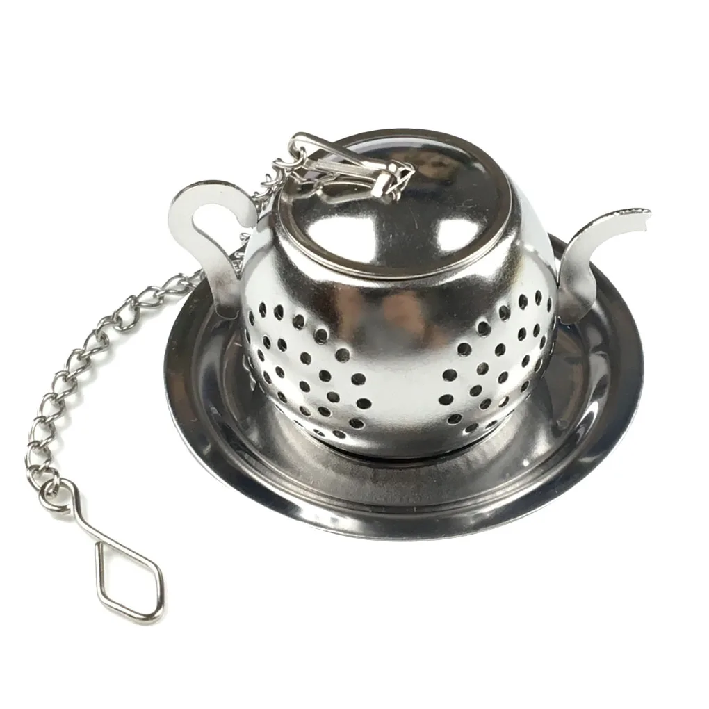 Teapot Shape Tea Infuser Coffee Leaf Strainer Drinking Filter Restaurant