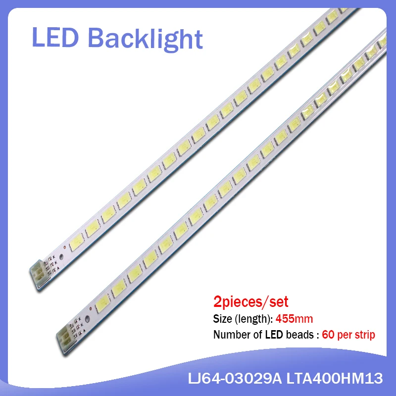 

455mm LED Backlight Lamp Strip 60 LEDs For LJ64-03567A SLED 2011SGS40 5630 60 H1 REV1.0 L40F3200B LJ64-03029A LTA400HM13