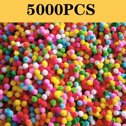 Una varietà di colori e dimensioni da 5mm A 50mm soffice pompon morbido giocattolo per bambini fai da te decorazione per vacanze di nozze artigianato per cucire