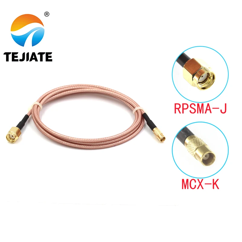 1PCS TEJIATE Cavo Adattatore MCX SMA MCX-K Convertire RPSMA-J 8-90 CENTIMETRI 1M 1.5M 2M di Lunghezza Del Connettore RG316 Filo