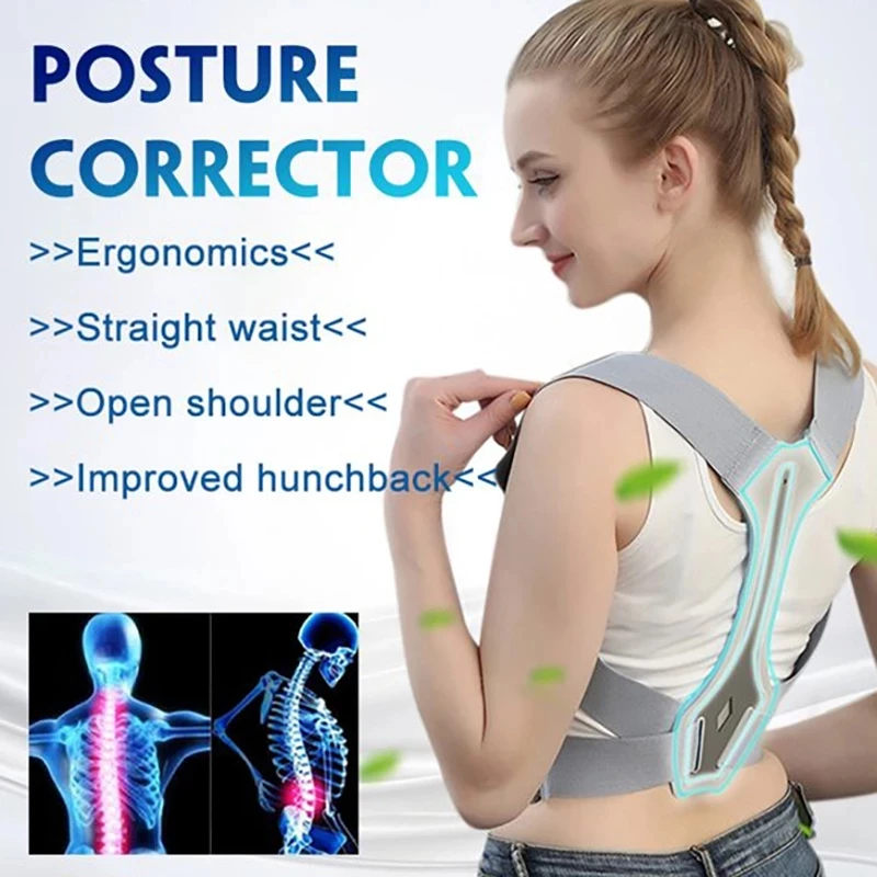 Posture Corrector Upper Posture Brace for Support Providing Shoulder-Neck-Back Relief Pain Adjustable for Men and Women