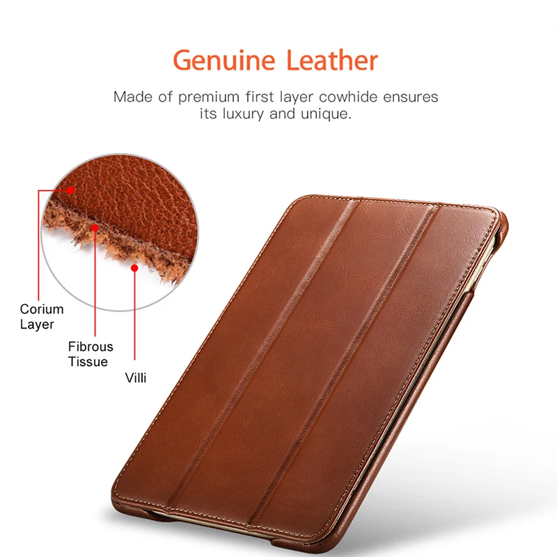 Genuine Leather Case Cover for New Apple iPad Pro 12.9 2022 High Quality Business Flip Cover For iPad Pro 11 2022 iPad Air 2022