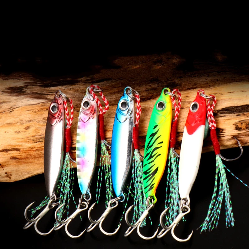 1 Pcs Metal Cast Jig Spoon 5/10/15/18/25g Shore Casting Jigging Lead Fish Sea Bass Fishing Lure Artificial Bait Tackle