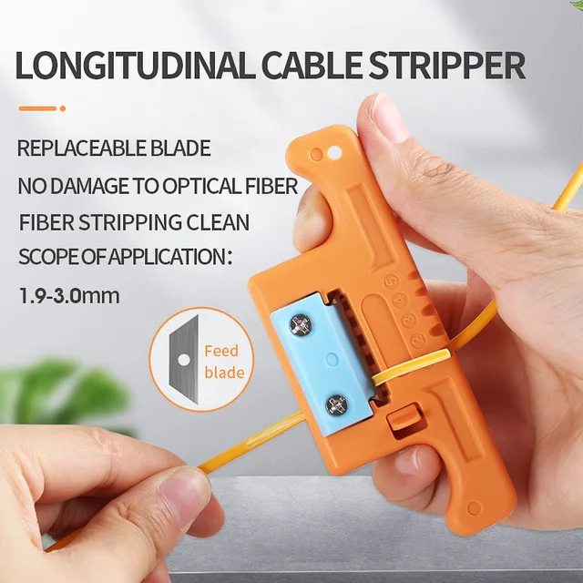 FTTH Optical Fiber Stripper 1.9-3.0mm MAST-5 Access Tool MSAT-5 Loose Buffer Tube Stripper AUA-05 Longitudinal Cable Stripping