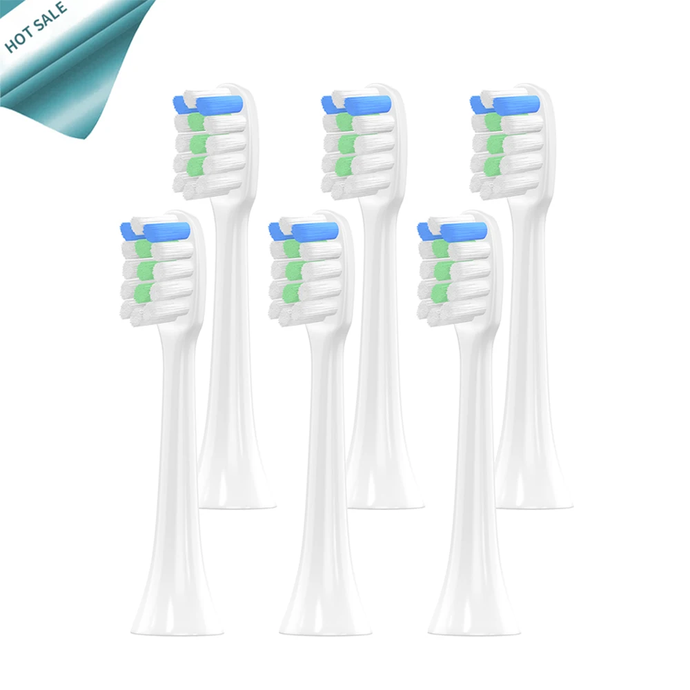 

6 pcs SOOCAS X3 X1 X5 Replacement Toothbrush heads for Xiaomi Mijia SOOCARE X1 X3 sonic electric tooth brush heads