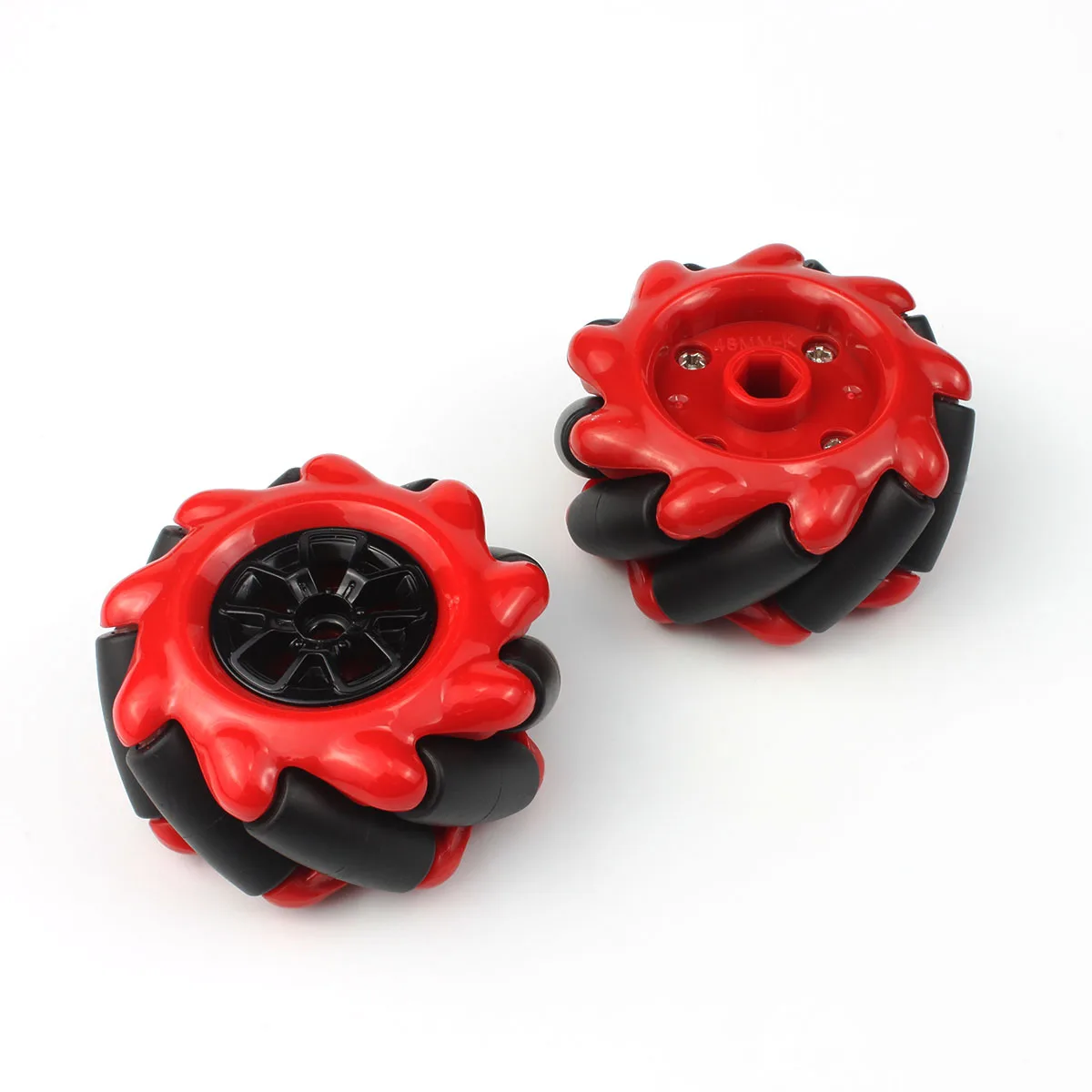 60MM High Hardness Plastic Omni-directional  Mecanum Wheel with TT Motor Connector  for Smart Robot Car Arduino DIY Robot