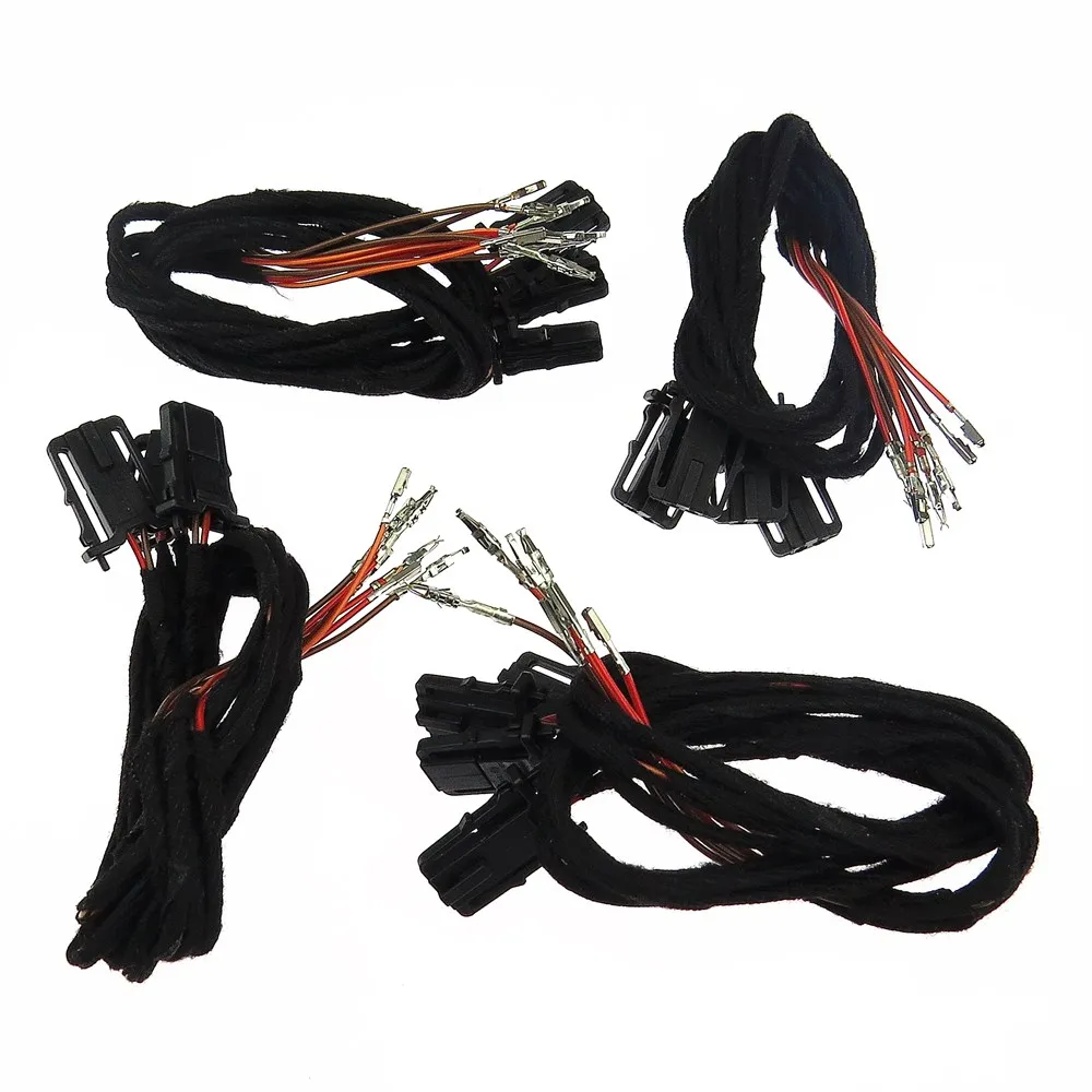 3AD947411 3AD 947 411 Qty 4 For Passat B6 B7 CC MK5 MK6 Golf Tiguan Superb Alhambra Car Door Warning Lights Plug Wiring Harness