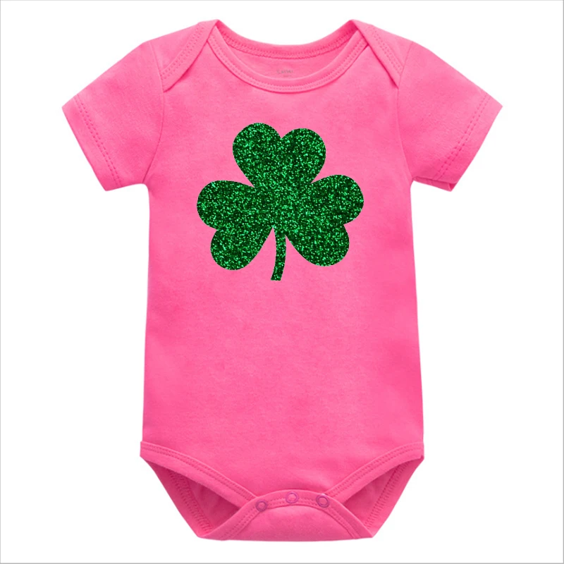 Shamrock Bodysuit St Patricks Day Baby Girls Clothes Cute St Pattys Baby Boy Clothes Thanksgiving Outfits for Girls Fashion