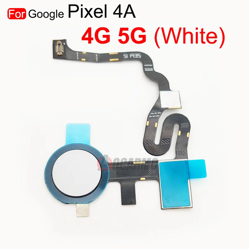 For Google Pixel 4A 4G 5G 5A Fingerprint Sensor Home Button Flex Cable Replacement Parts