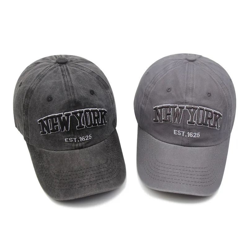 Brand New York Washed Cotton Cap For Men Women Gorras Snapback Caps Baseball Caps Casquette Dad Hat Outdoors Cap