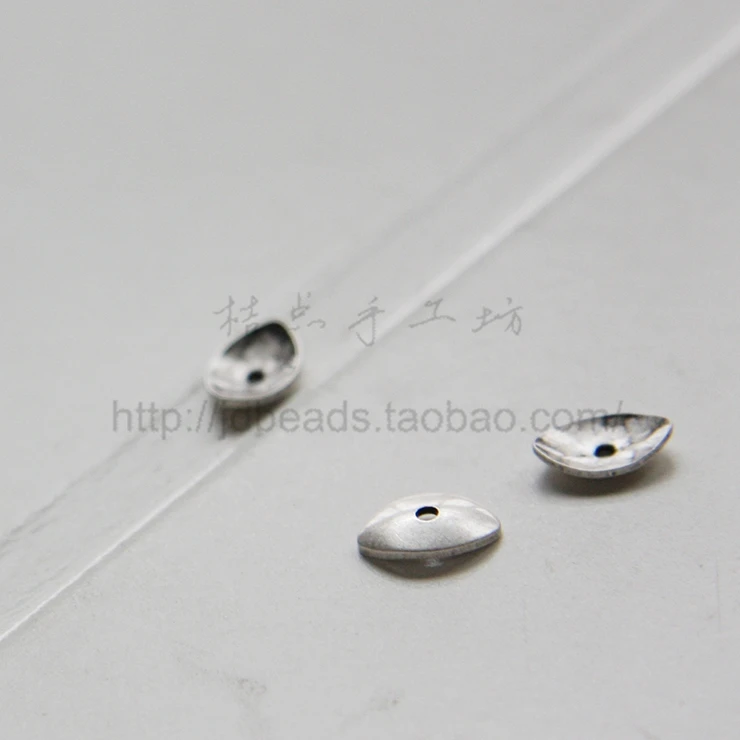 DIY Supply-Solid Brass Finding Oval Bead Cap - 8.7x5.5mm (3099C)