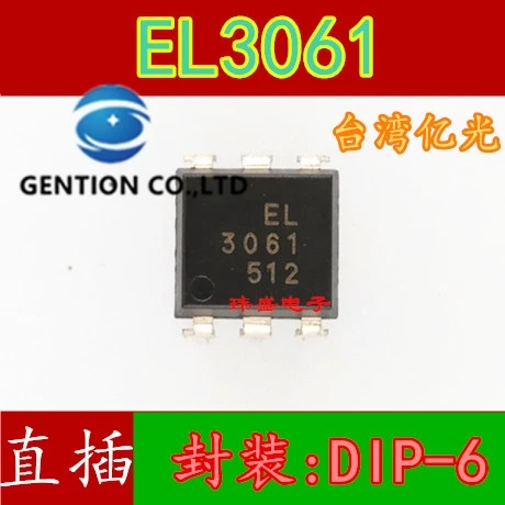 10PCS Trigger EL3062 EL3061 DIP-6 SCR Driver ในสต็อก100% ใหม่และต้นฉบับ