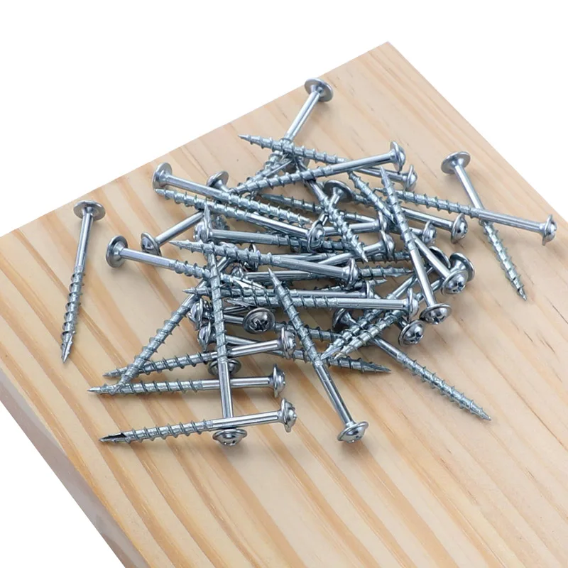 ST4 * 25-63mm Holz Schrauben Verzinkt Kreuz Grob Gewinde Selbst-schrauben für Tasche Loch jig Holzbearbeitung Möbel Beitritt