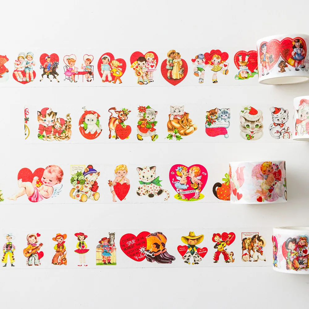 

1pcs/1lot Decorative Adhesive tapes Sweet Cake lovely animals Scrapbooking DIY Paper Scrapbooking Stickers 3m