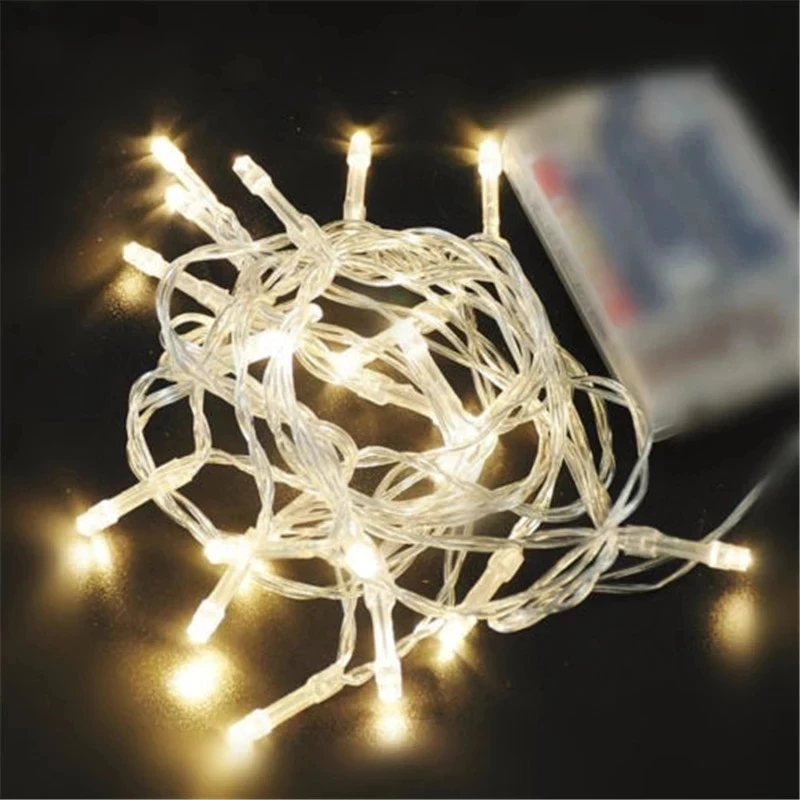 AA Battery Operated LED String Lights 10/20/40/80/160 for Xmas Garland Party Wedding Decoration Christmas Flasher Fairy Lights