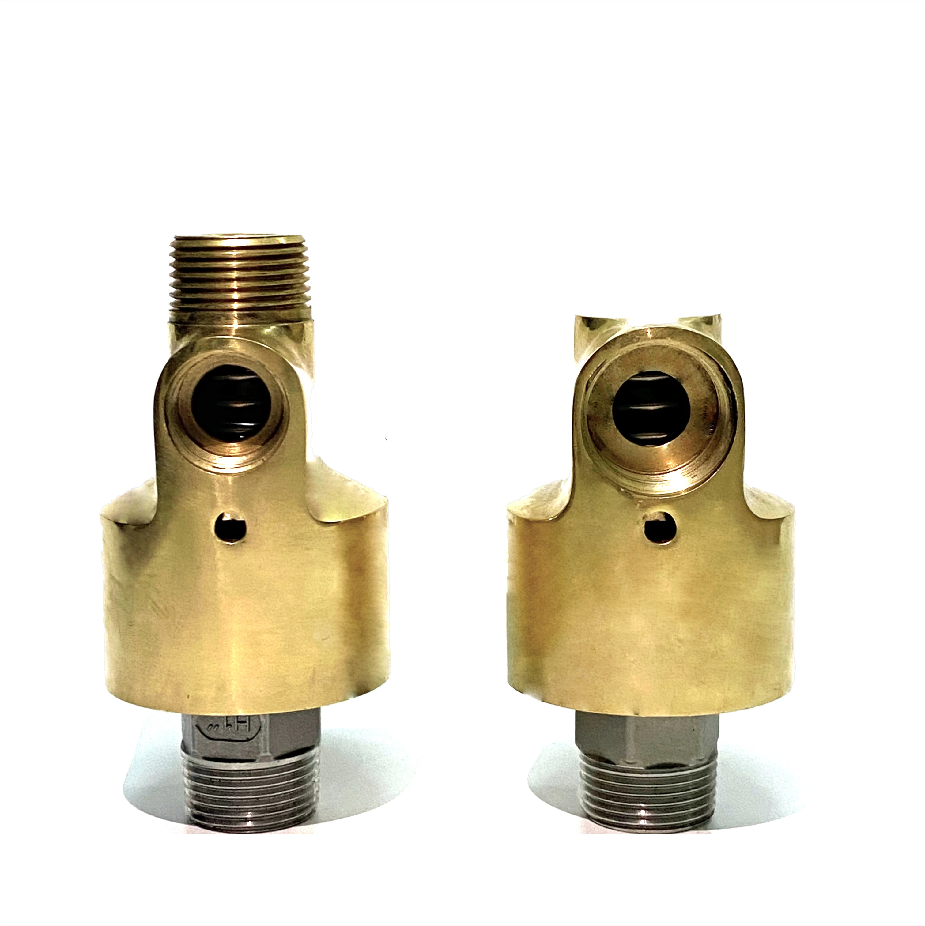 HS-G25-10/HS-G32-15/HS-G40-20 Brass swivel H type rotary joint HS double channel hydraulic swivel joint