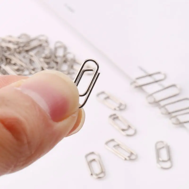 Bộ 50 Nhỏ Mini Kim Loại Kẹp Giấy Đánh Dấu Trang Ảnh Thư Chất Kết Dính Kẹp Đồ Dùng Học Tập Văn Phòng Phẩm Văn Phòng Phụ Kiện