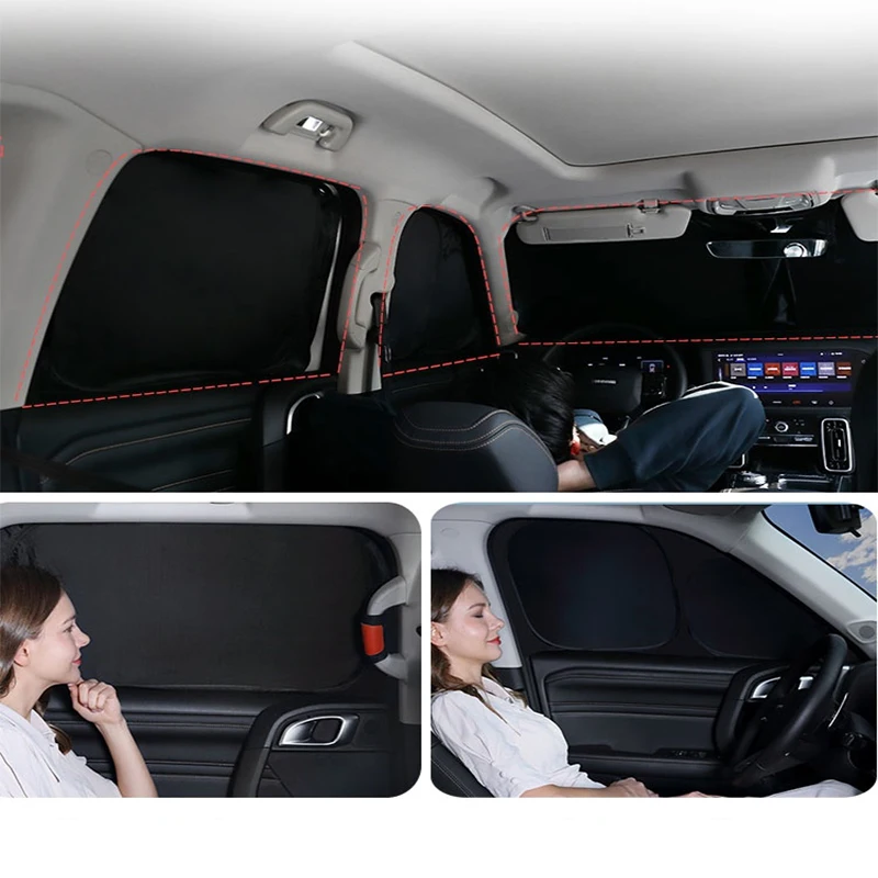 For Toyota VELLfire 3th 2015-2021 Window Sun Visor Windshield Sunshade Car Shade Windscreen Cover Protection Curtain Auto Shield