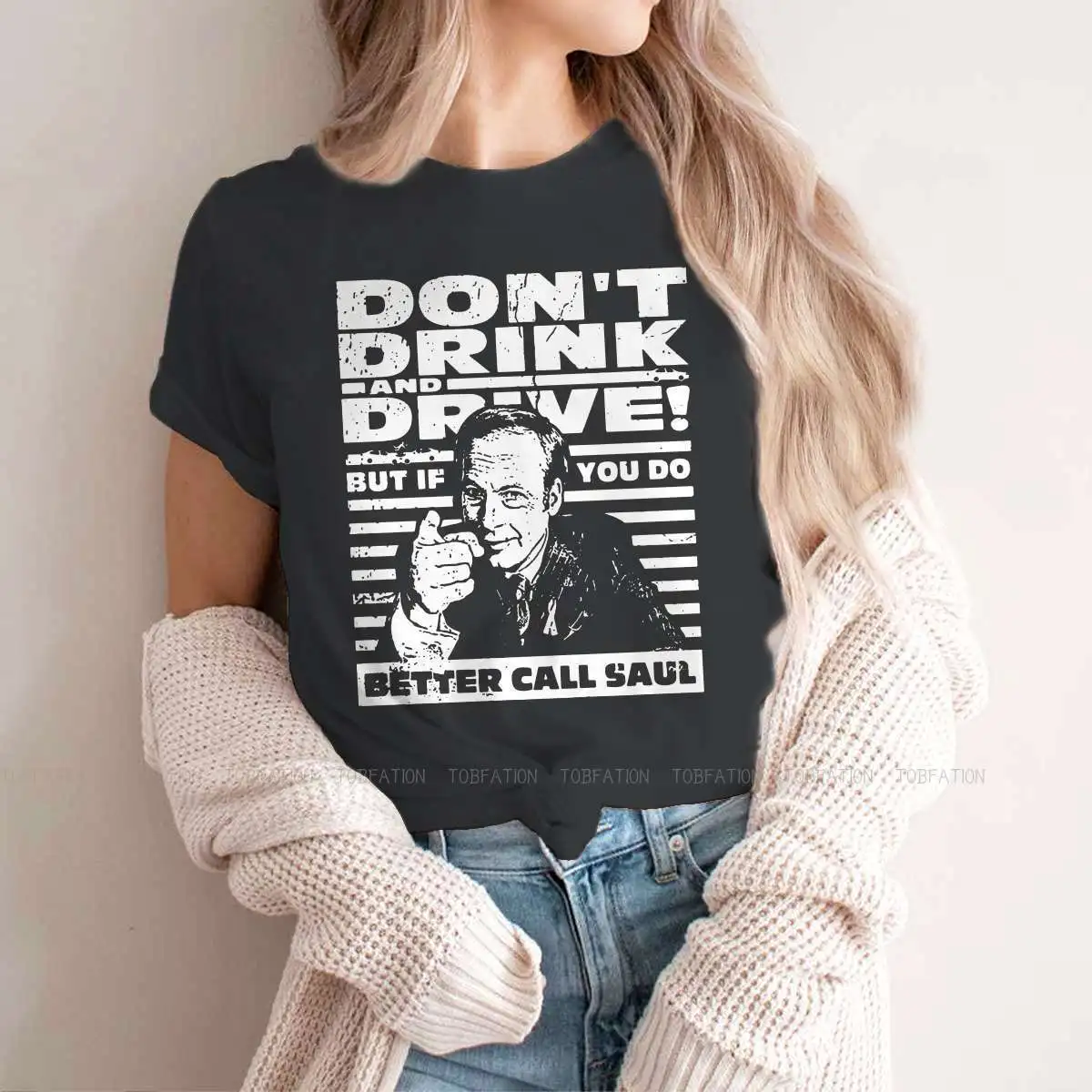 Dont Drink and Drive Feminine Clothes Breaking Bad Walter White TV Show Oversized T-shirt Goth Vintage Female Top