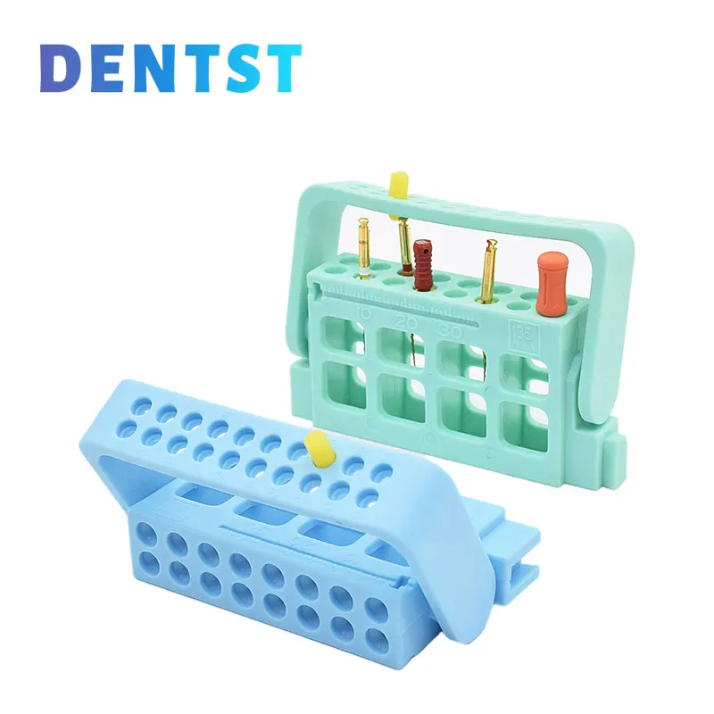 16Holes Dental Endo Dispenser Endodontic File Drill Stand Holder Autoclavable Dentistry Lab Instrument Block Holders 10Pcs