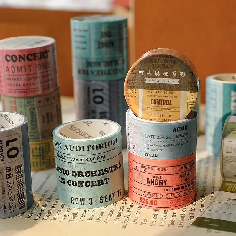 

1pcs/1lot Decorative Adhesive Tapes Time witness Scrapbooking DIY Paper Japanese Stickers 3m