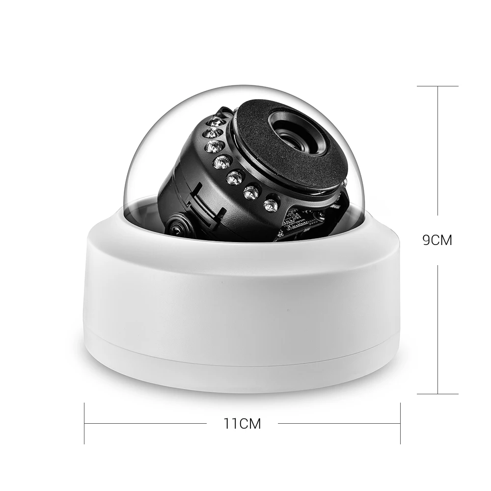 180 Degree AHD Camera Security for Home 5MP High Resolution 1.7mm Fisheye Lens 4 in 1 Analog Surveillance CCTV Camera with OSD