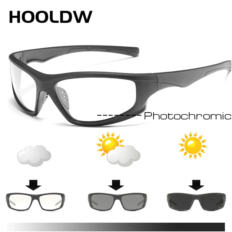 

HOOLDW Men Polarized Photochromic Sunglasses Male Driving Goggles Chameleon Sun Glasses Women Change Color Eyewear oculos de sol