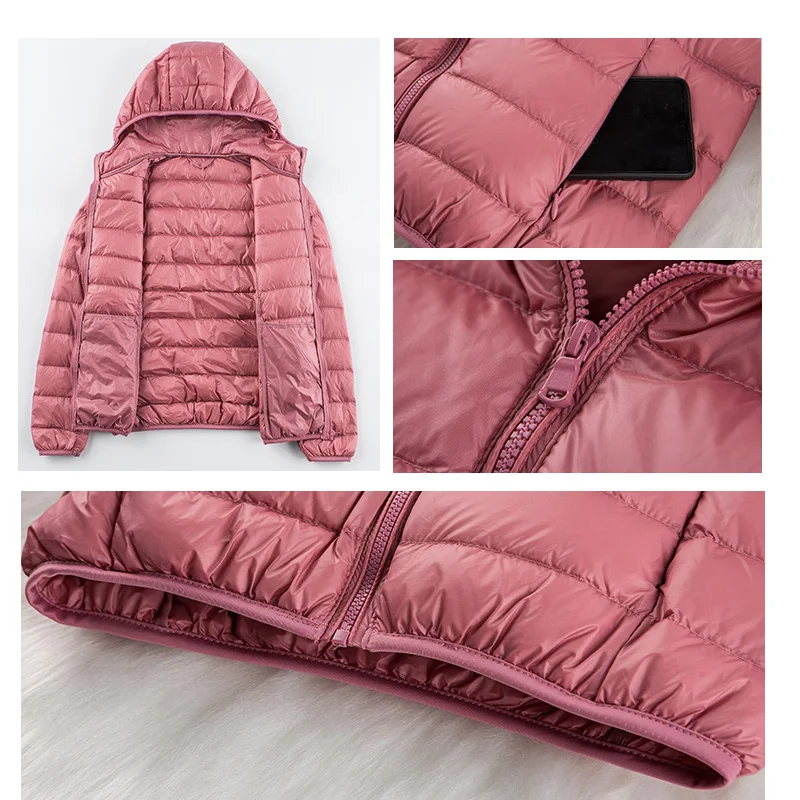 Woman Hoodies Jackets Oversize 7XL White Duck Down Jacket Big Size Female Ultra Light Coat Fat Girl Wind-Resistant Outwear