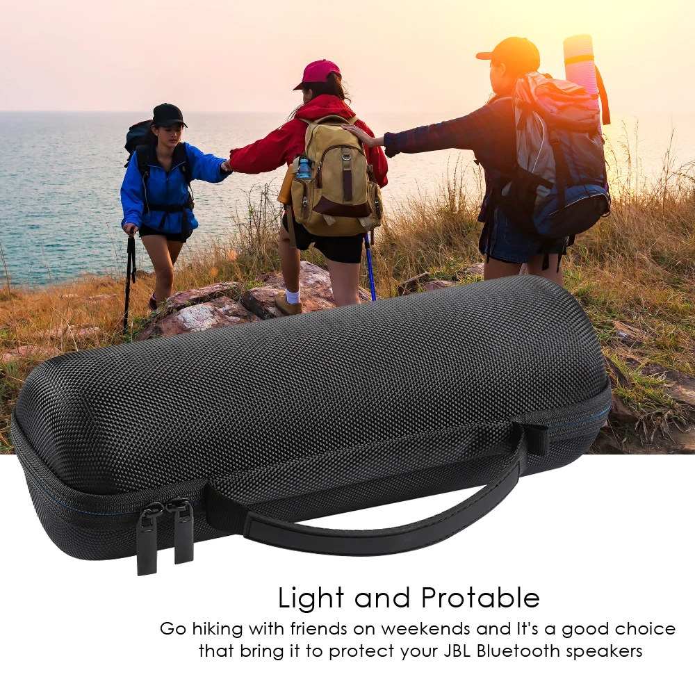 Portable Protective Travel Carrying EVA Storage Hard Bag Case Anti-shock Cover Pouch for JBL Flip 3 / Flip 4 Speaker Accessories