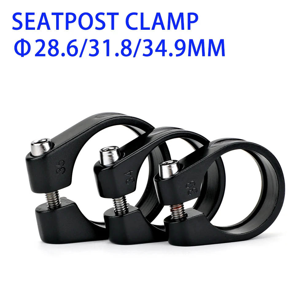 

Bicycle Seatpost Clamp Aluminum Alloy Seat Tube Clamp 28.6/31.8/34.9mm MTB Bike Seat Tube Clip Bike Parts Bike Saddle Seat Clamp