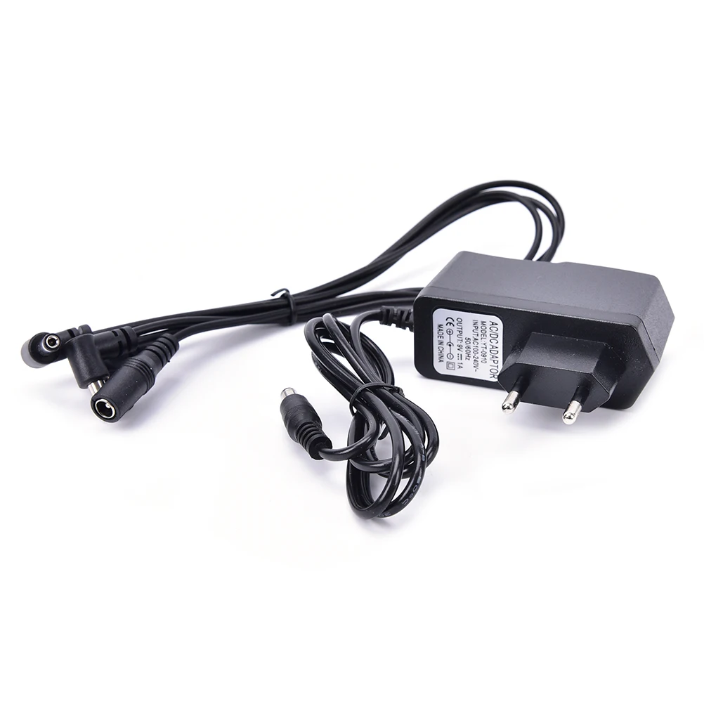 NEW Power Cord/Leads 3 Daisy Way Chain Cable Fot Fonte Pedal 9V DC 1A Guitar Effects Power Supply/ Source Adapter