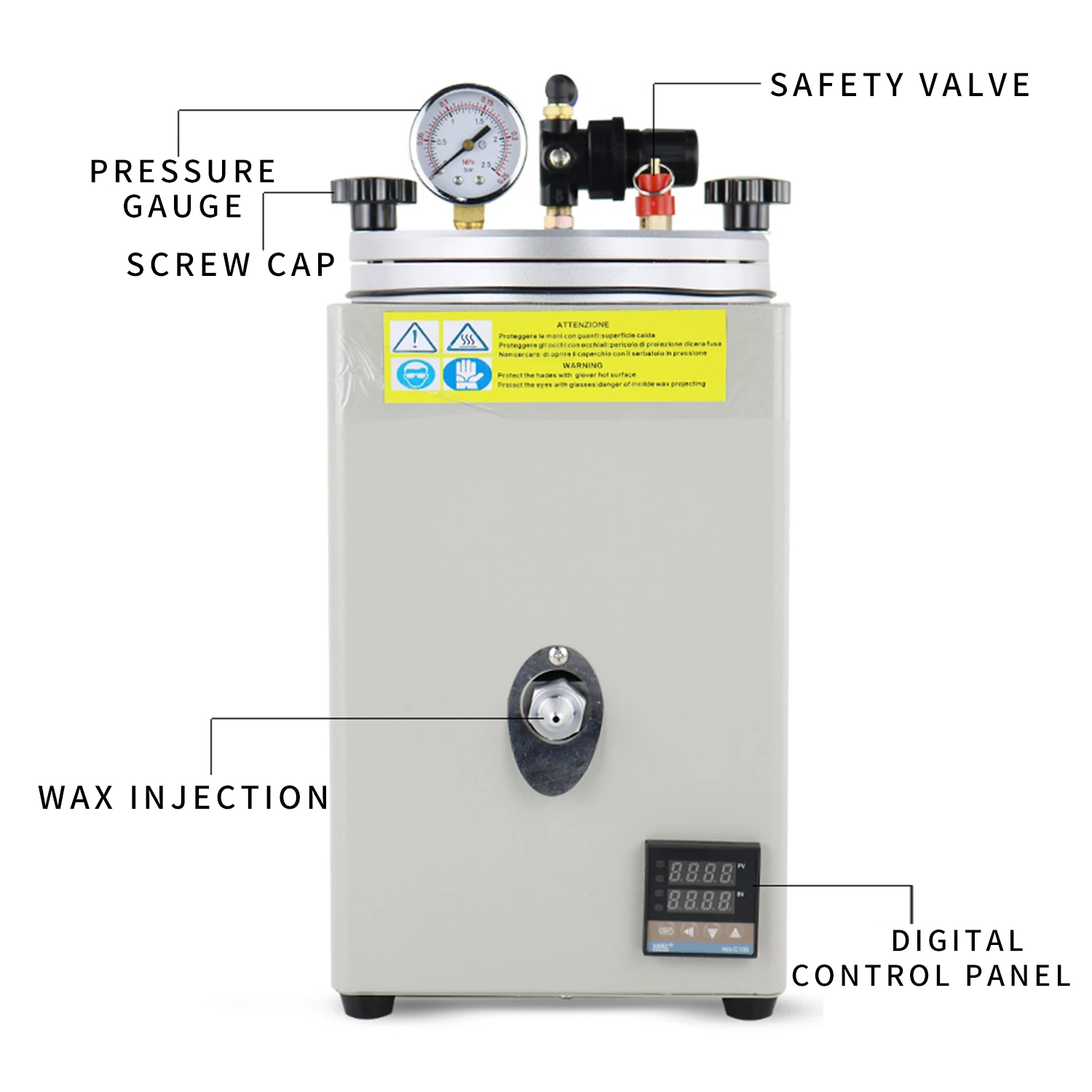 Imagem -02 - Máquina de Injeção de Cera para Equipamentos de Jóias Máquina de Fundição Molde de Derretimento Ferramenta de Fabricação de Ouros 220v