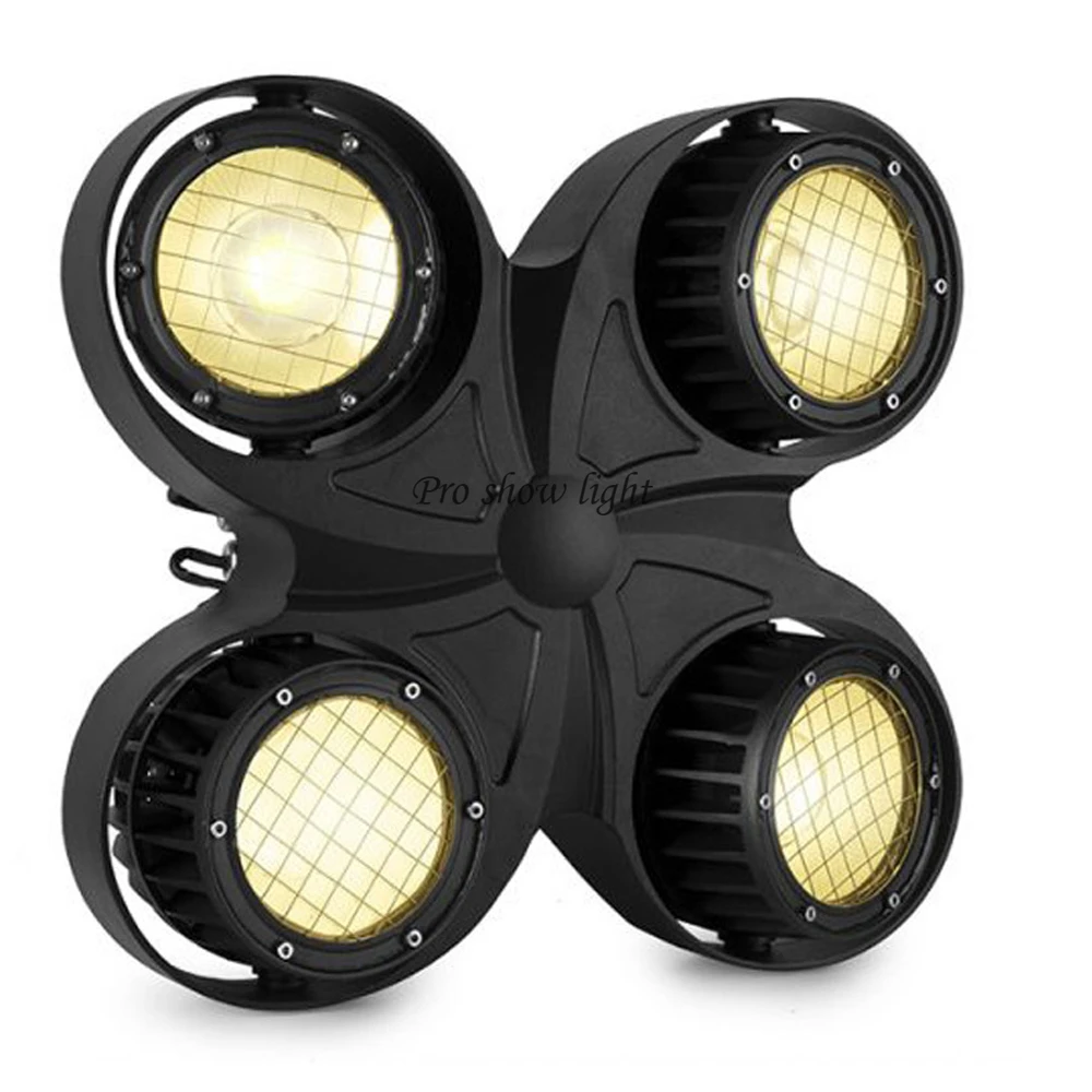 IP65 Waterproof Audience Light 200W/400W Four Eyes Strobe Light DMX 512 Control LED COB Par Light Led Blinder Light for Disco DJ