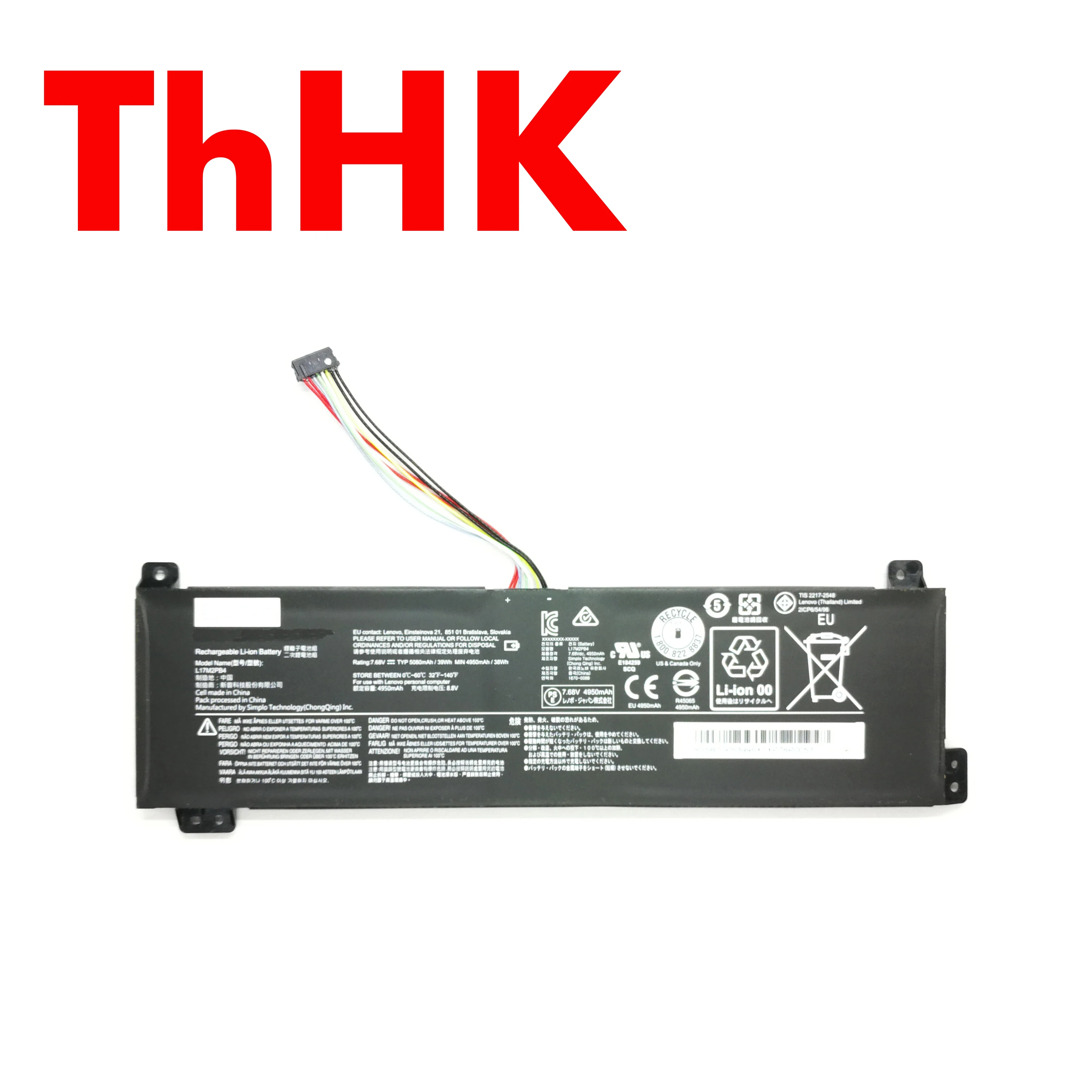 ThHK Genuine Original L17M2PB3 L17L2PB3 L17C2PB3 L17M2PB4 Laptop Battery For Lenovo V130-15IGM V530-14IKB V530-15IKB